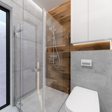 Aranacja wnętrz łazienki - Architekt wnętrz Toruń WKWADRAT